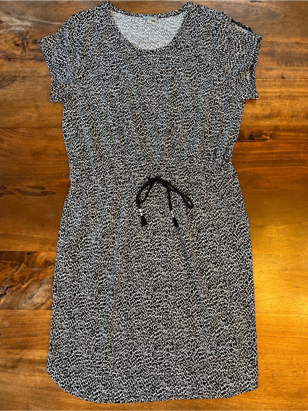 T by Talbots Women’s  Sleeveless Black/White  Athletic Dress  Large